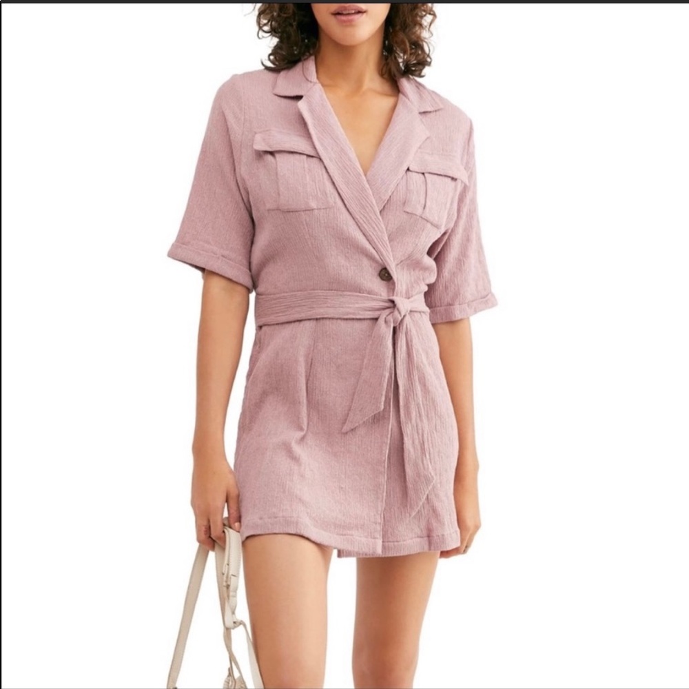 Free People Tie-waist Mini Dress